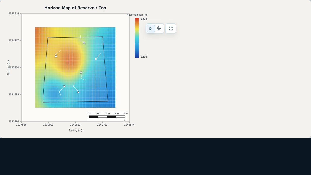 Survey map example from Ophiolite Charts